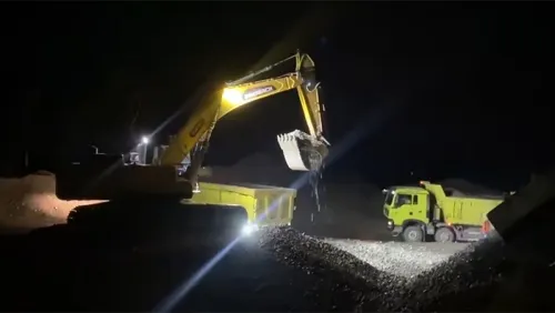 Pelle sur chenilles ZG365 pour le chargement de granulats