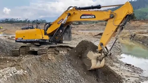 Utilisation de la pelle sur chenilles ZG520